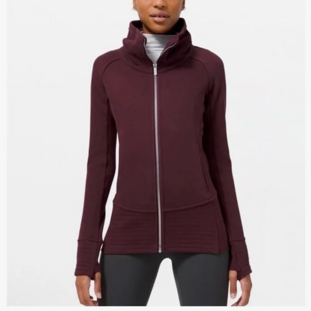 Lululemon Radiant Jacket II Garnet Maroon Red size 10 Athletic Jacket - Picture 1 of 9